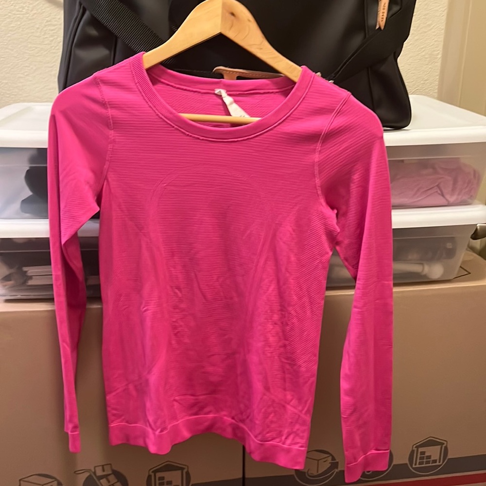 lululemon athletica Pink Long Sleeve Top